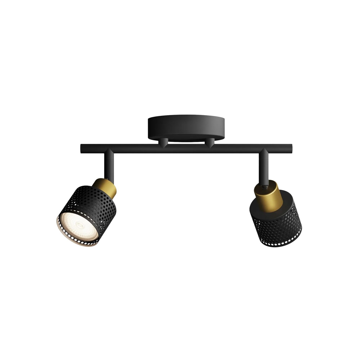 Philips Spot Niall 2-Flammig 5 W GU10 Schwarz-Gold