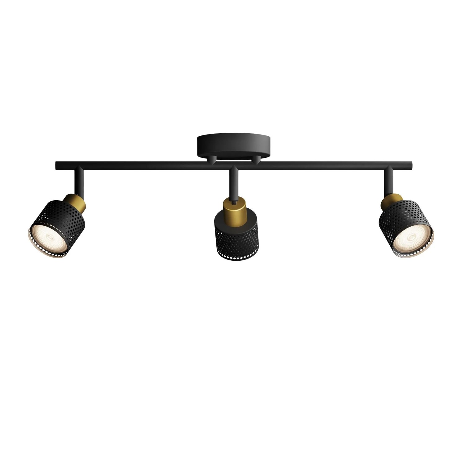 Philips Spot Niall 3-Flammig 5 W GU10 Schwarz-Gold