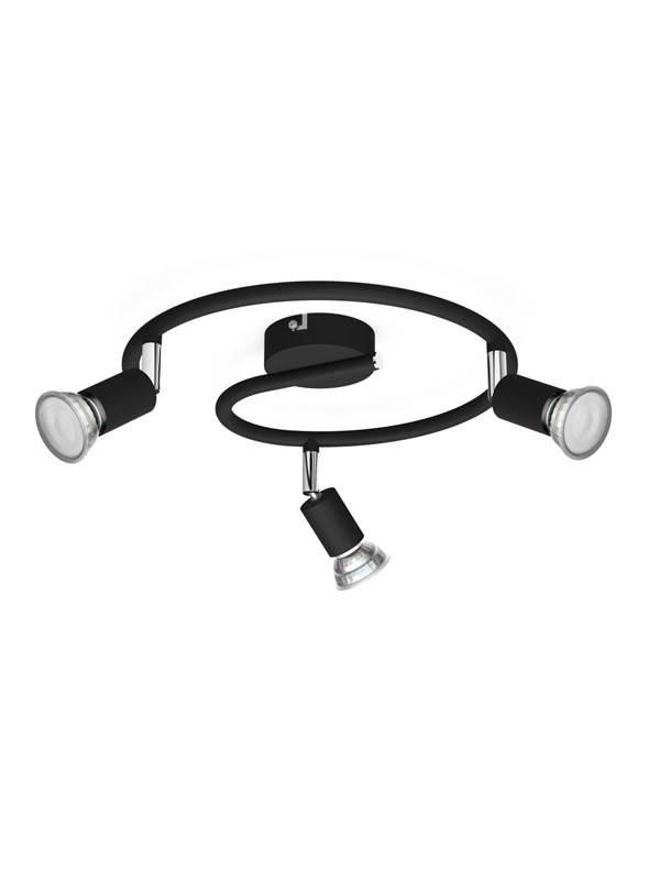 Philips Spot Limbali 3-Flammig 50 W GU10 Rund Schwarz