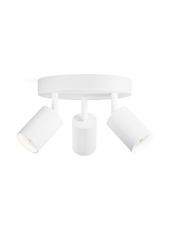 Philips LED-Spot Wyatt Rund 3-Flammig Wand- & Deckenmontage Schwenkbar Weiß