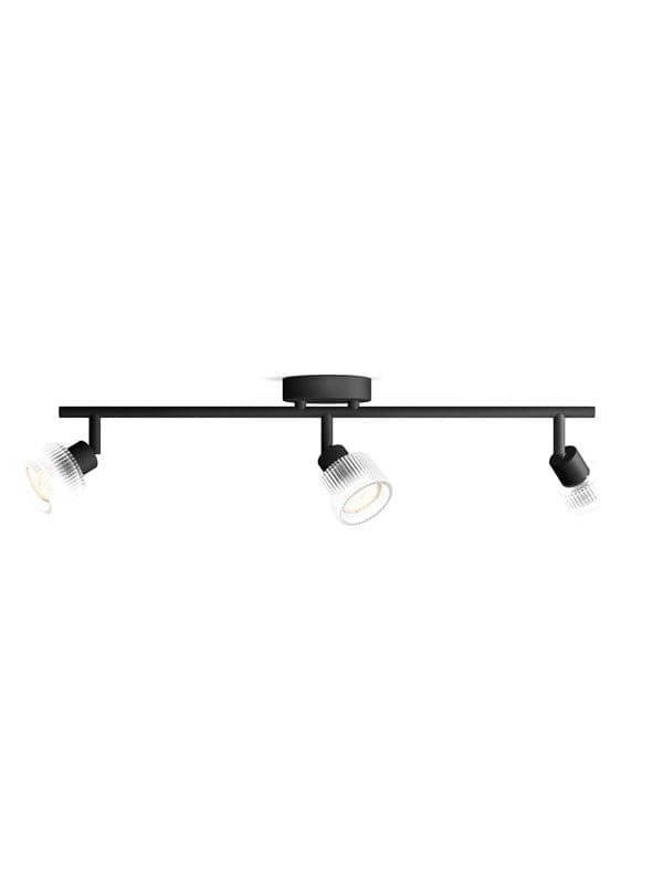 Philips LED-Spot Horen 3-Flammig Wand- & Deckenmontage Schwarz