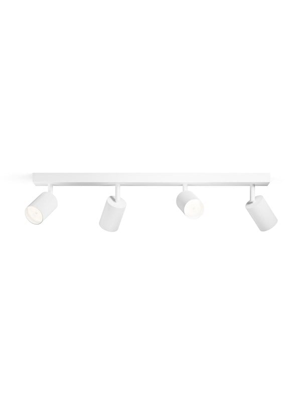 Philips LED-Spot Wyatt 4-Flammig Alu Wand- & Deckenmontage Schwenkbar Weiß