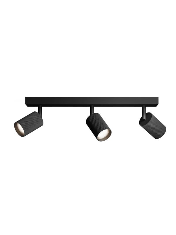 Philips LED-Spot Wyatt 3-Flammig Alu Wand- & Deckenmontage Schwenkbar Schwarz
