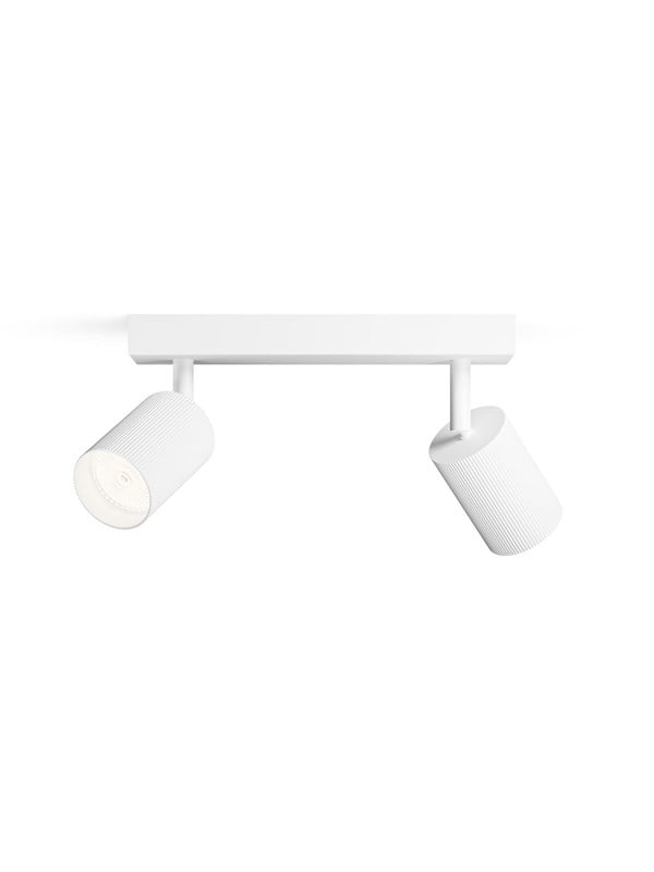 Philips LED-Spot Wyatt 2-Flammig Alu Wand- & Deckenmontage Schwenkbar Weiß