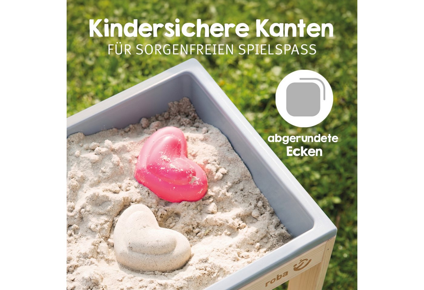 roba Outdoor Spiel- & Wassertisch Tiny Natur mit Spielwanne Bild 4
