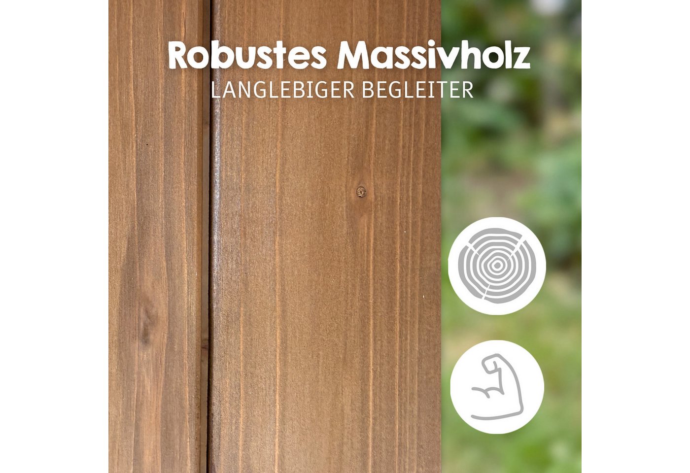 roba Outdoor Spiel- & Wassertisch Tiny mit Spielwanne Teakfarben Bild 5