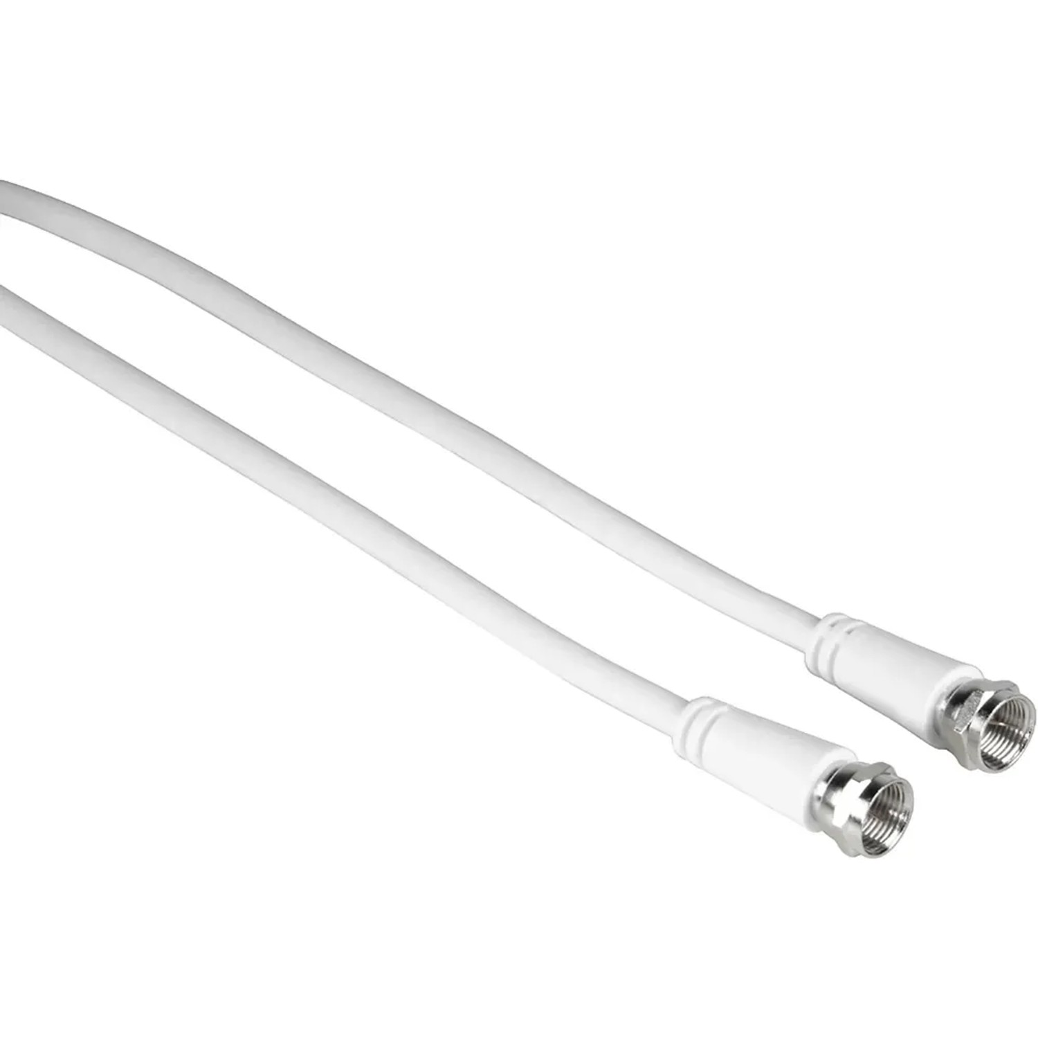 Hama SAT-Anschlusskabel F-Stecker - F-Stecker 75 dB 1,5 m Weiß