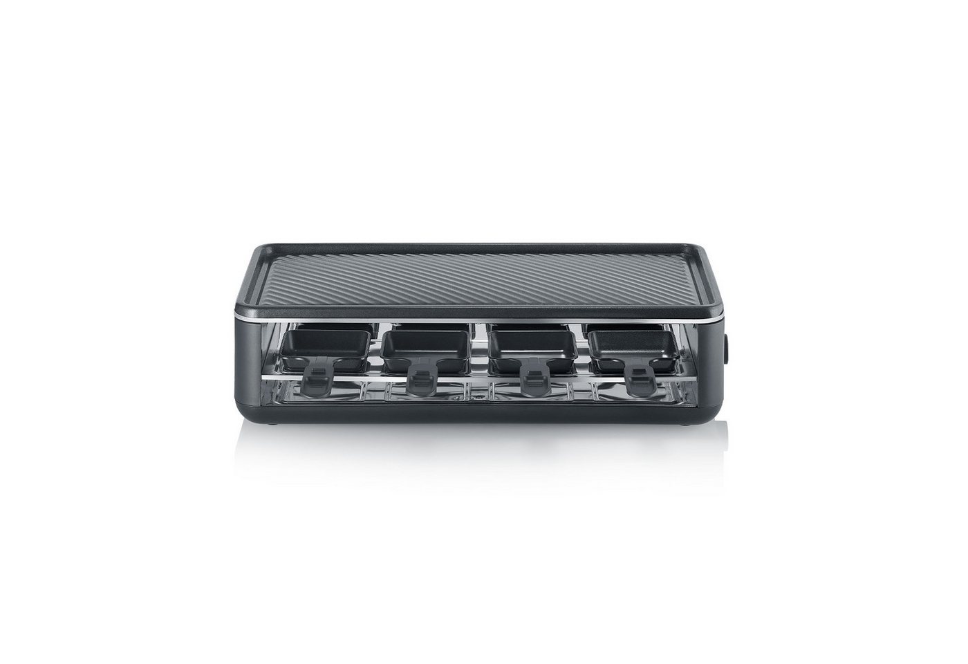 Severin Raclette-Grill RG 2365 Black Line Lite mit Grillplatte 1.300 W Bild 3