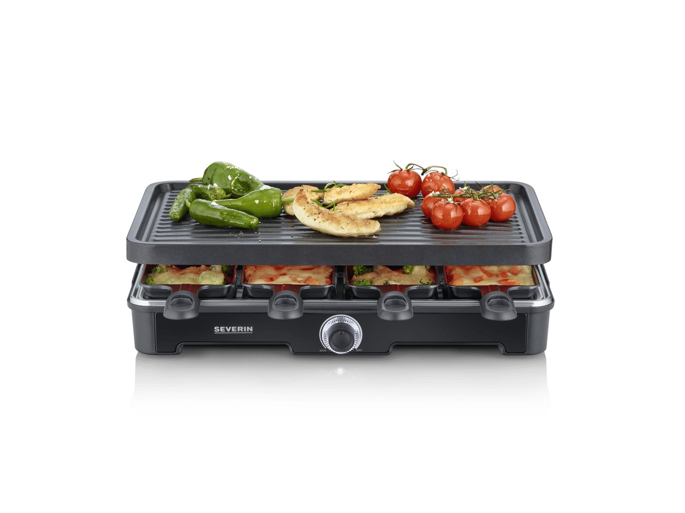 Severin Raclette-Grill RG 9670 mit Grillplatte 1.400 W Bild 5