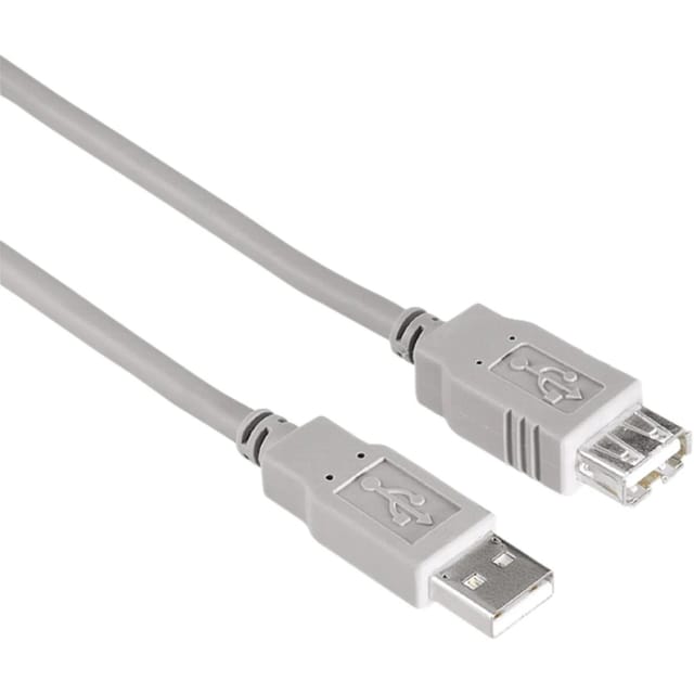 Hama USB-2.0-Verlängerungskabel 1,8 m Grau