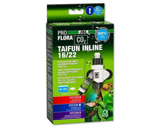 JBL Aquarium-Hochleistungsinlinediffusor Proflora Taifun Inline 16/22 für CO²
