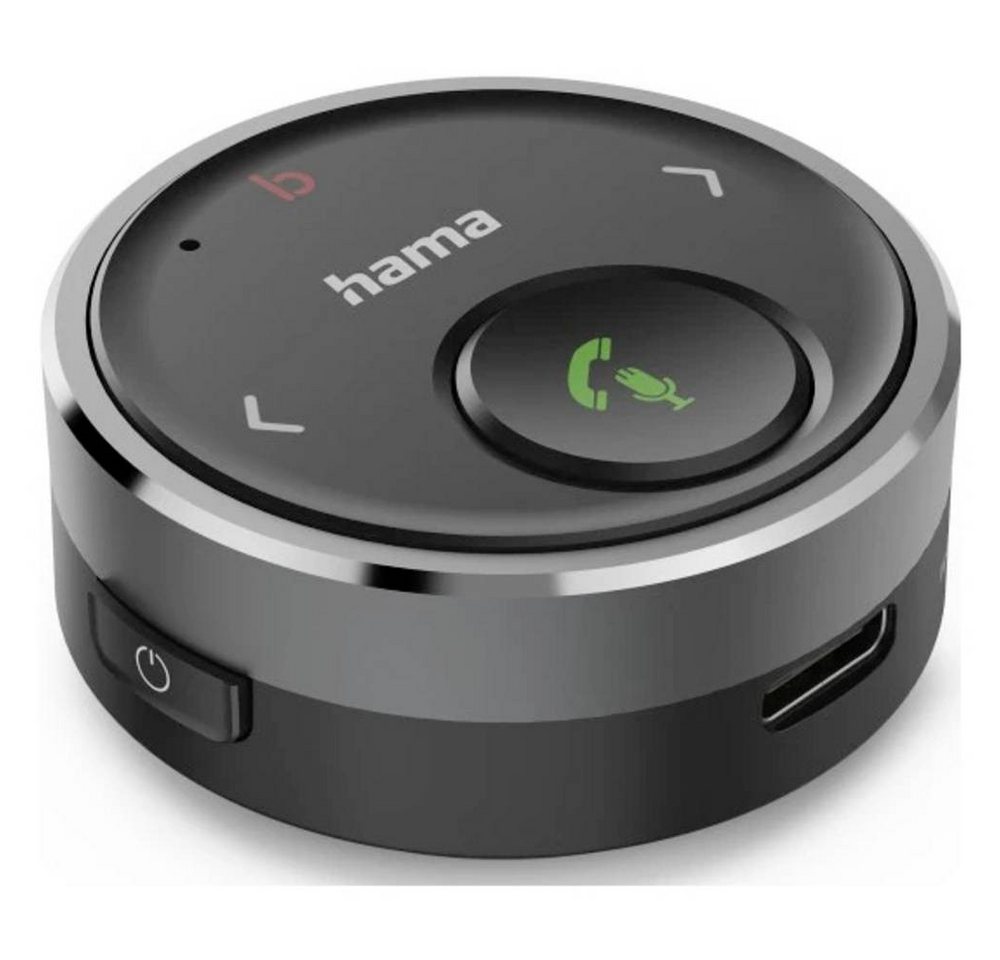 Hama Bluetooth-Receiver für Kfz 3,5-mm-Stecker Sprachsteuerung Freisprechen