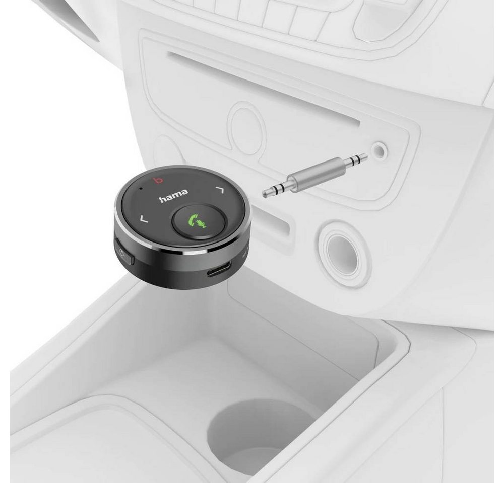 Hama Bluetooth-Receiver für Kfz 3,5-mm-Stecker Sprachsteuerung Freisprechen Bild 4