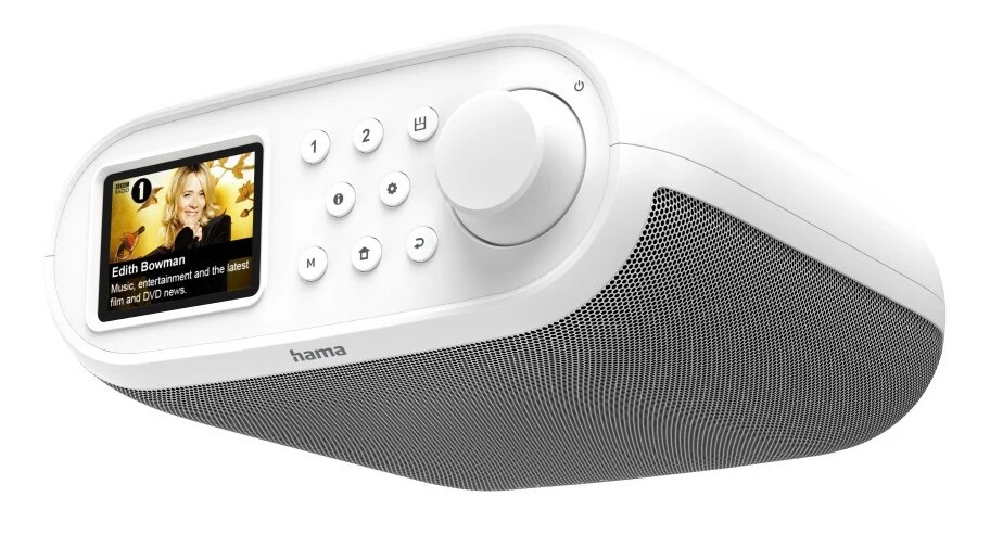 Hama Digitalradio DIR400 DAB+/Internetradio/Bluetooth RX/App Wecker Weiß