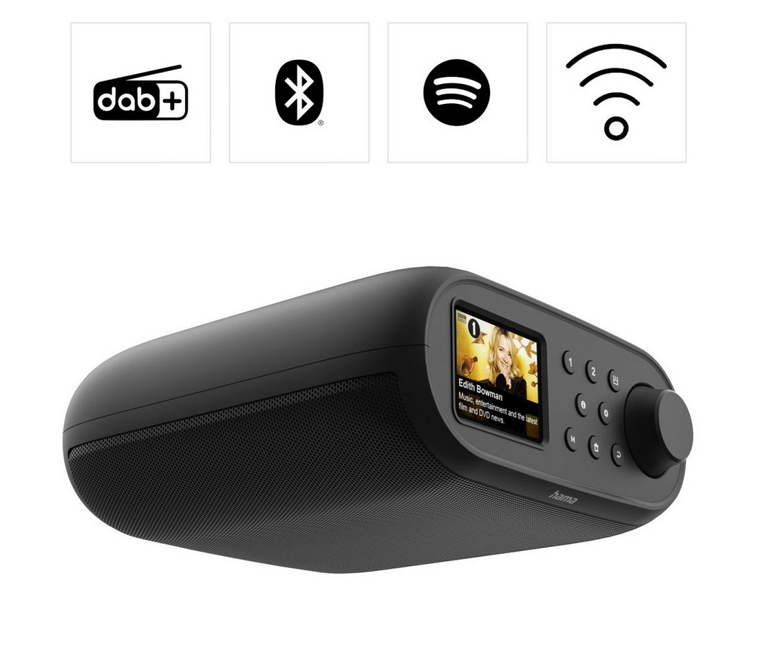 Hama Digitalradio DIR400 DAB+/Internetradio/ Bluetooth RX/App Schwarz Bild 4