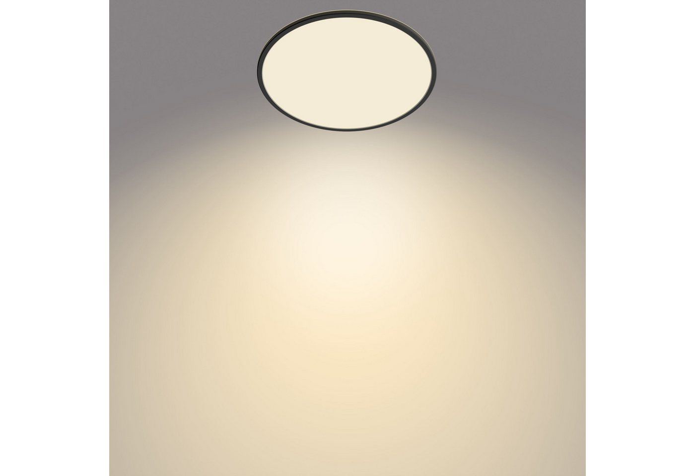 Philips LED-Panel Superslim SceneSwitch CL550 22 W 2000,m 2700 K Schwarz Bild 2