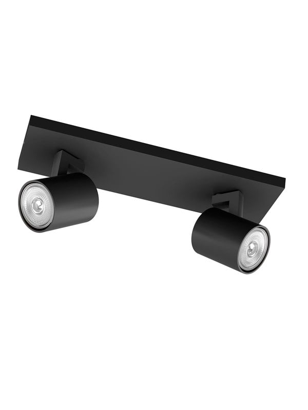 Philips LED-Spot myLiving Runner 2-flammig 2x20 W Schwarz exkl.,m