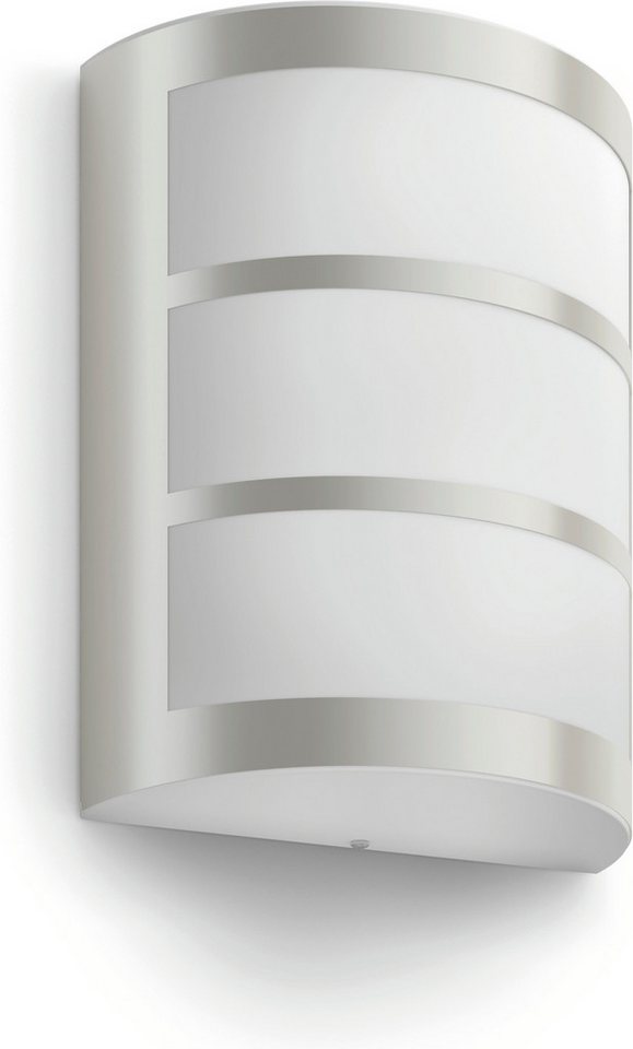 Philips LED-Außenwandleuchte Python Edelstahl