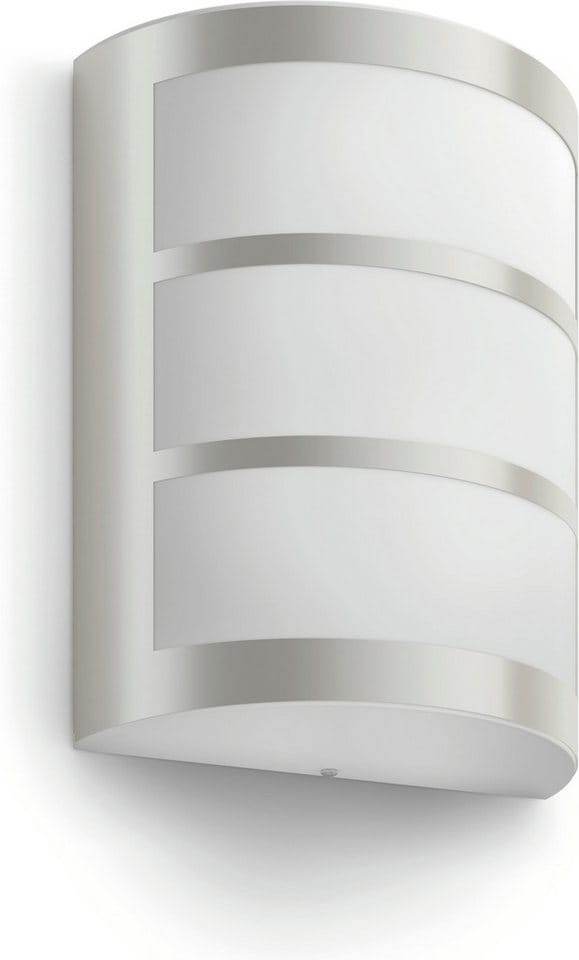 Philips LED-Außenwandleuchte Python Edelstahl