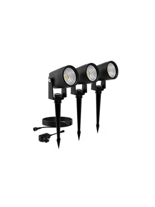 Philips Spots Reuel Niedervolt Schwarz 3er Set