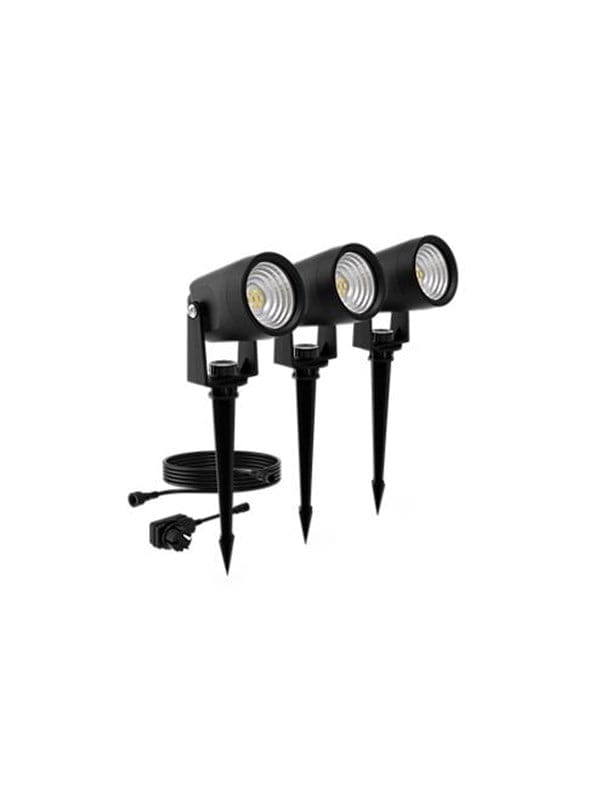 Philips Spots Reuel Niedervolt Schwarz 3er Set