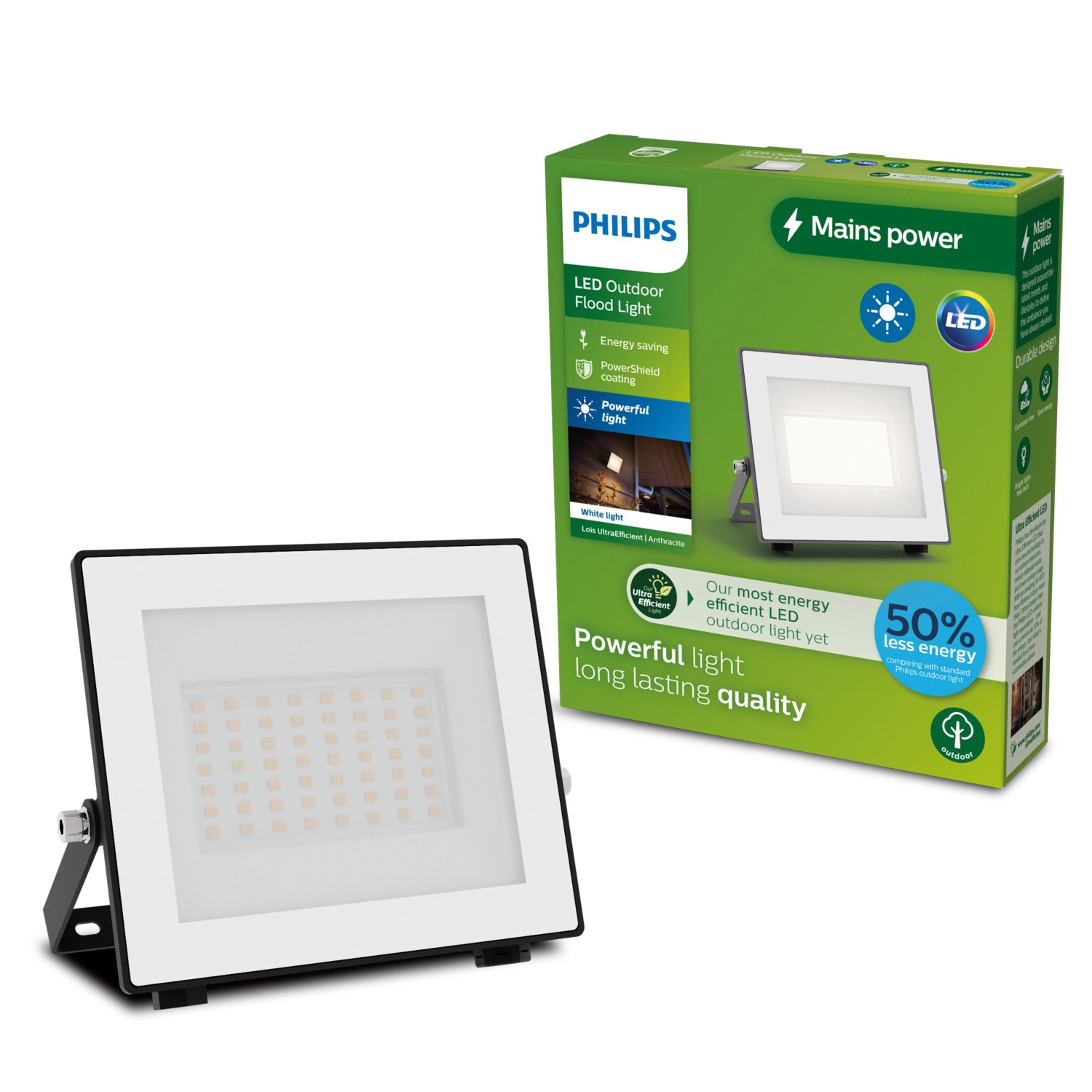 Philips Flutlicht Lois UltraEffizient 3.000 K 2.600,m Anthrazit
