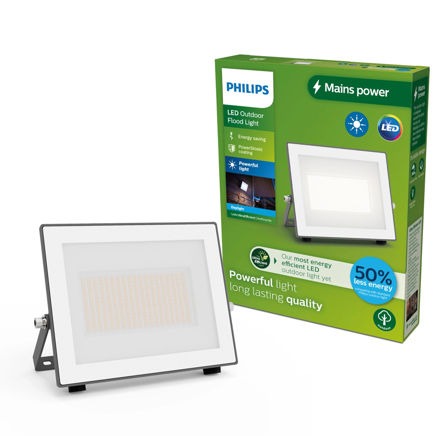 Philips Flutlicht Lois UltraEffizient 5.000 K 4.500,m Anthrazit