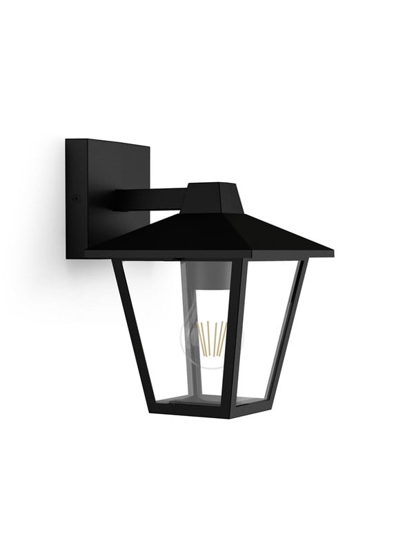 Philips Wandleuchte Kinno Down Schwarz