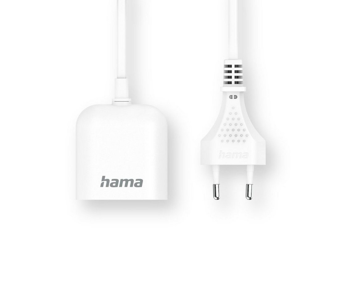 USB-Netzteil mit 1,9 m,angem Kabel 3,5A 1x USB-A 1x USB-C Weiß
