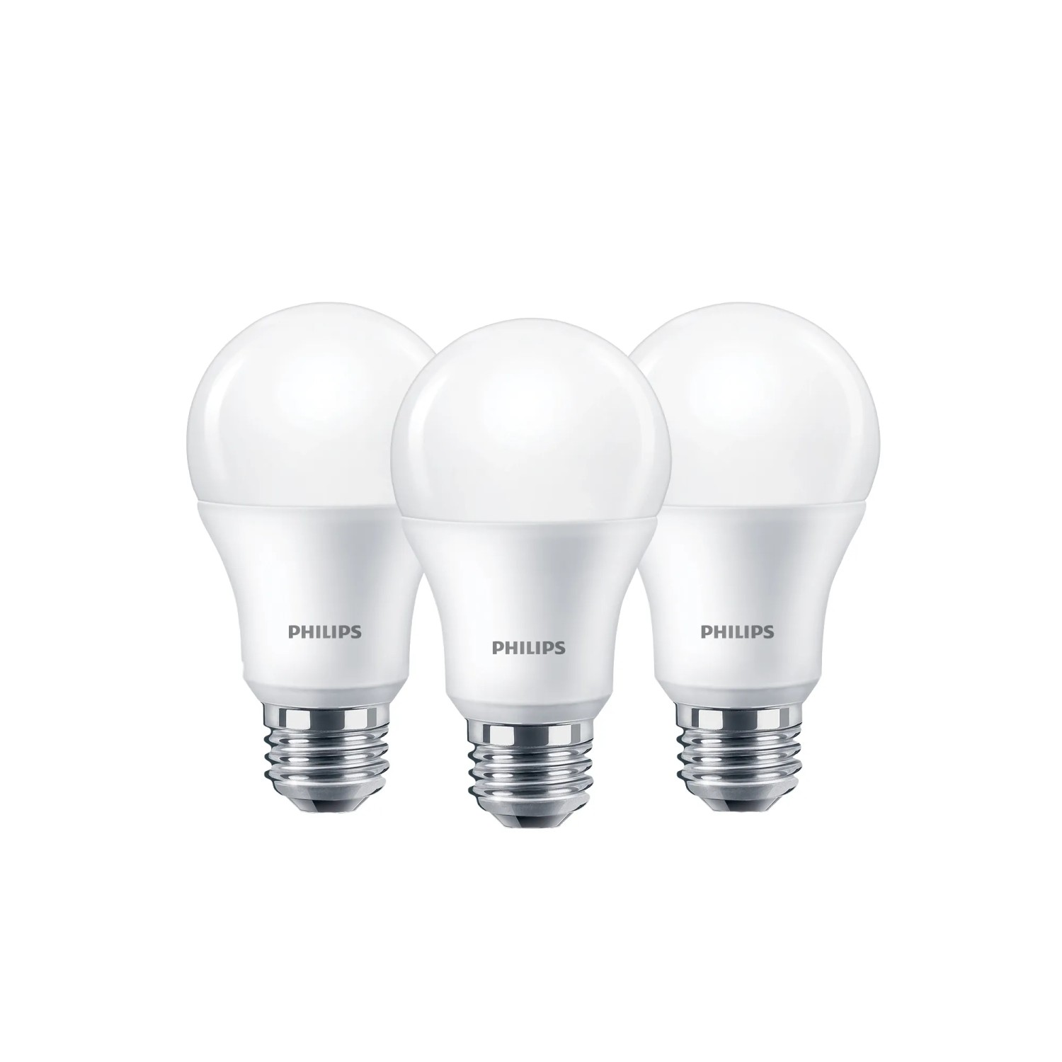 Philips LED-Leuchtmittel E27 Glühlampenform 8 W 3er Set 10,8 x 6 cm (H x Ø)