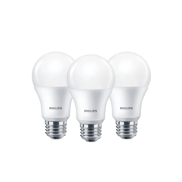 Philips LED-Leuchtmittel E27 Glühlampenform 8 W 3er Set 10,8 x 6 cm (H x Ø)