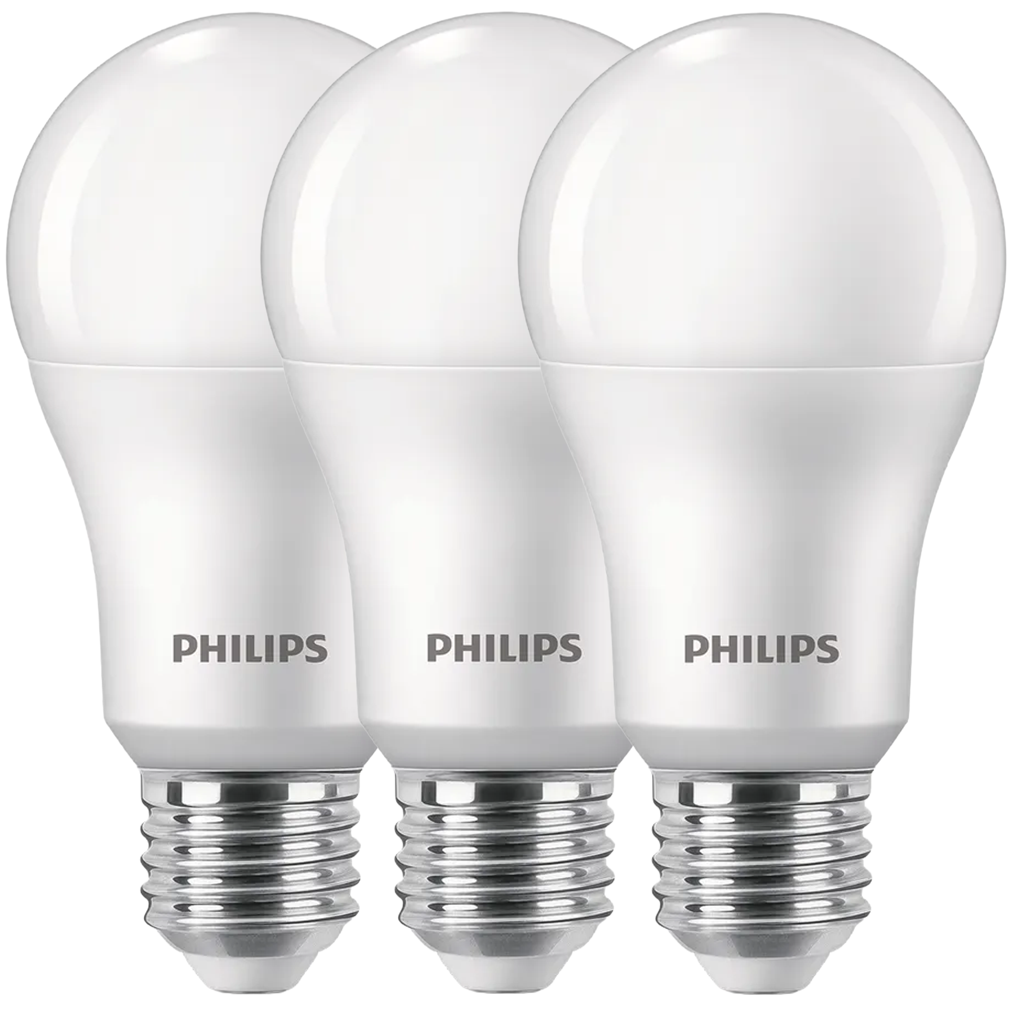 Philips LED-Leuchtmittel E27 Glühlampenform 13 W 3er Set 12 x 6 cm (H x Ø)