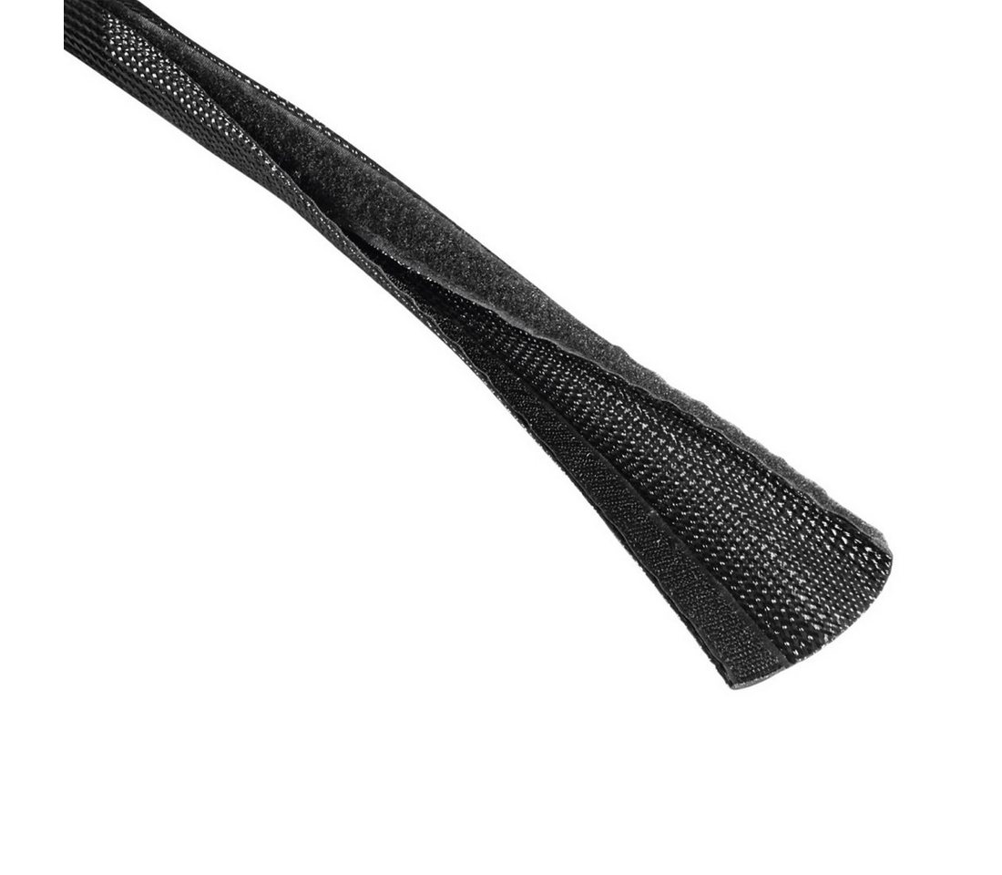 Hama Flexibler Gewebe-Kabelschlauch Universal 20 mm - 40 mm 1,8 m Schwarz Bild 2