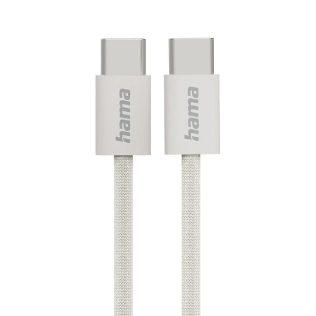 Hama Ladekabel Fabric USB-C 1 m Nylon Beige