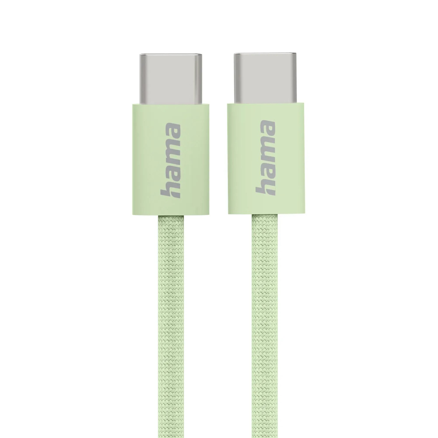 Hama Ladekabel Fabric Nylon USB-C 1 m Grün