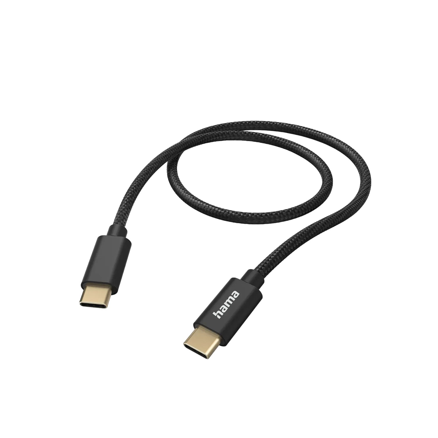 Hama Ladekabel Fabric Nylon USB-C 1,5 m Schwarz