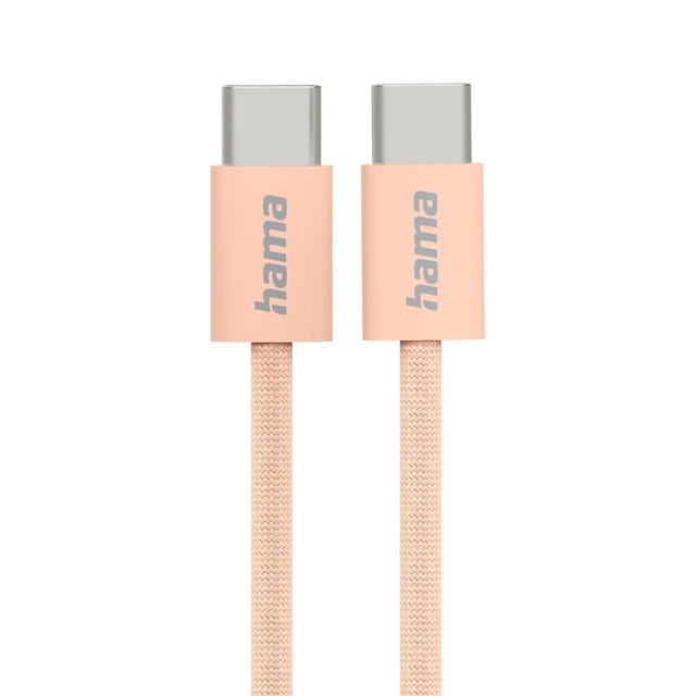 Hama Ladekabel Fabric Nylon USB-C 1 m Orange