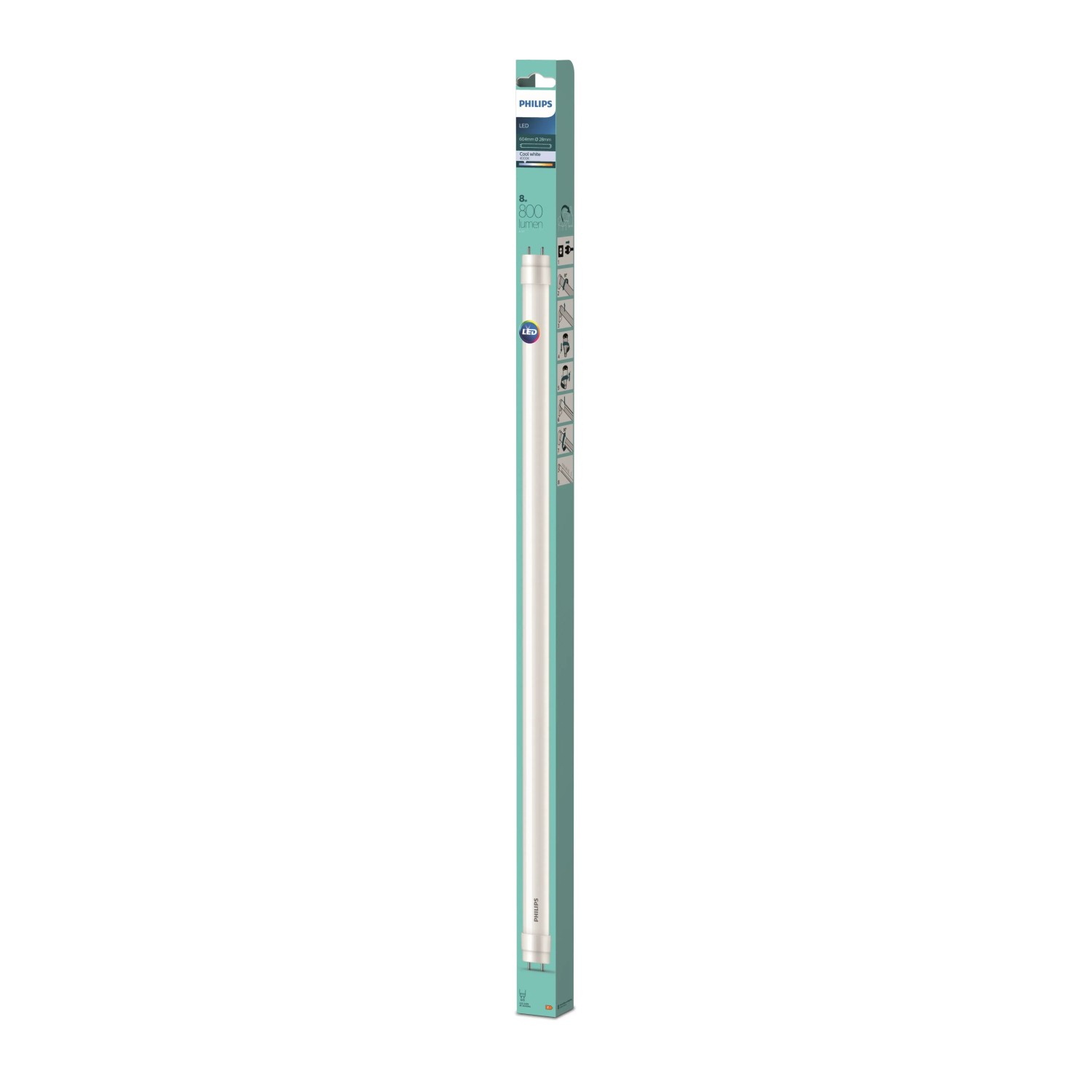 Philips LED-Röhre G13 8 W 800,m Ø 2,8 x 60 cm