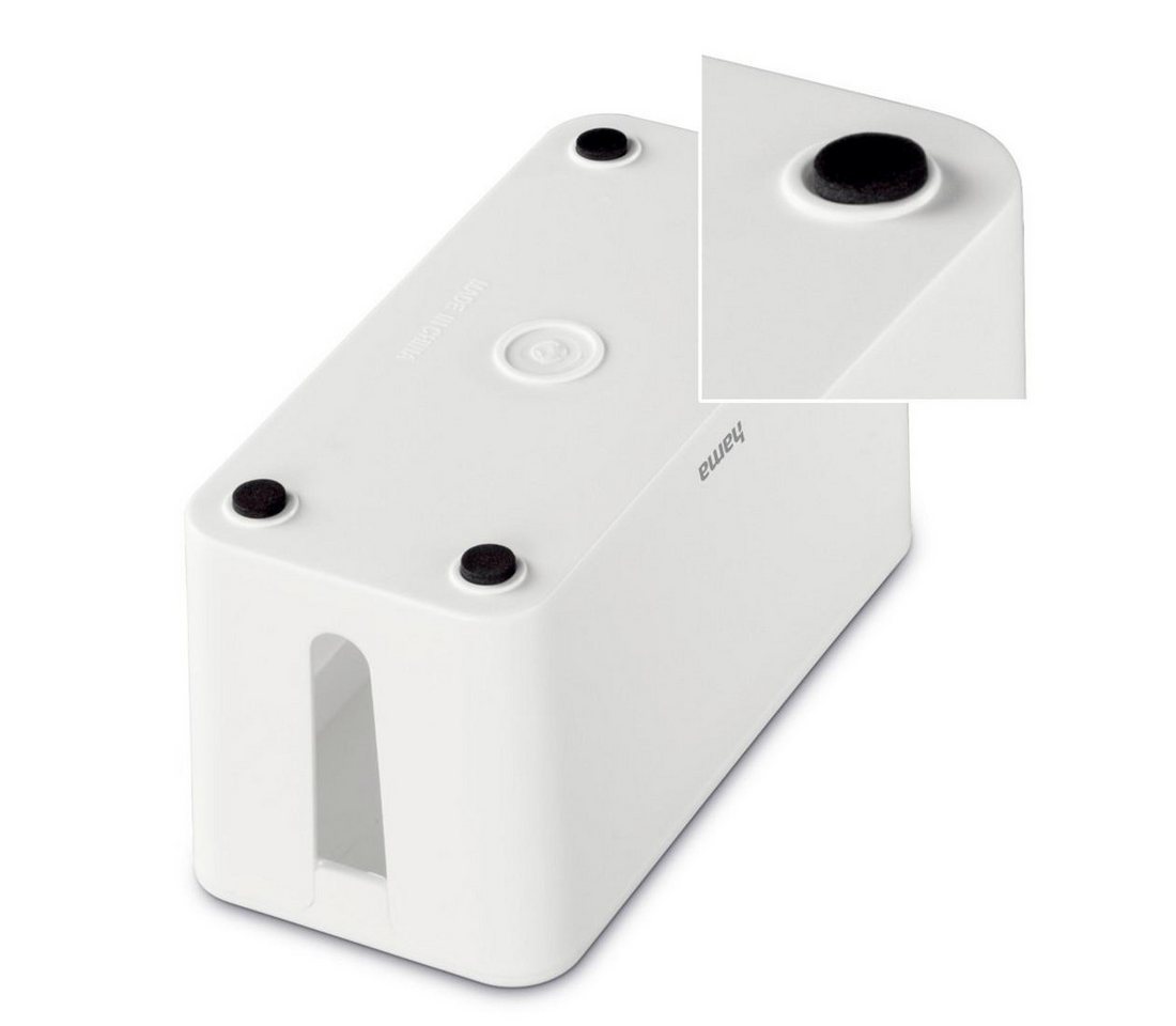 Hama Kabelbox Mini für Steckdosenleiste 23,5 cm x 11,5 cm x 12 cm Weiß