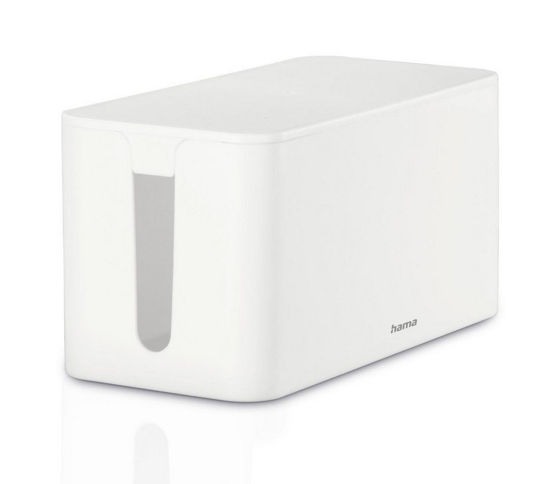 Hama Kabelbox Mini für Steckdosenleiste 23,5 cm x 11,5 cm x 12 cm Weiß Bild 2