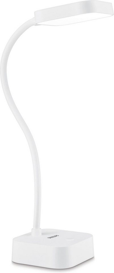 Philips Schreibtischleuchte Rock 5 W 5000 K 90,m mit Akkubetrieb Weiß