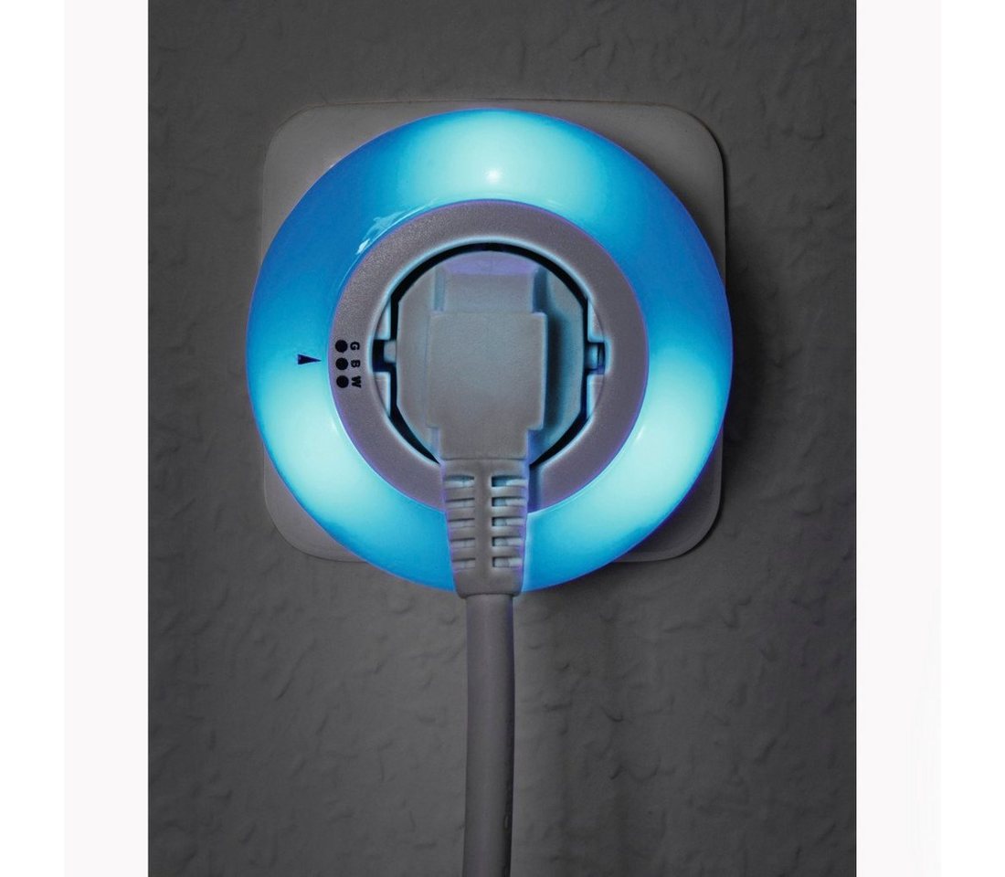 Hama LED-Nachtlicht Circle Colour mit integrierter Steckdose Lichtsensor