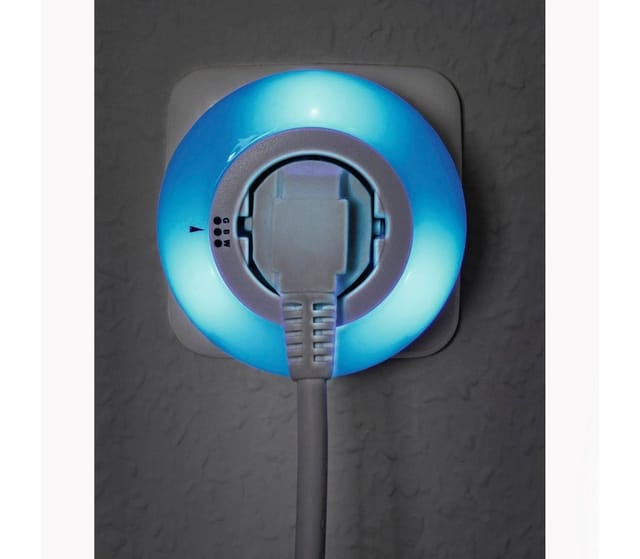 Hama LED-Nachtlicht Circle Colour mit integrierter Steckdose Lichtsensor