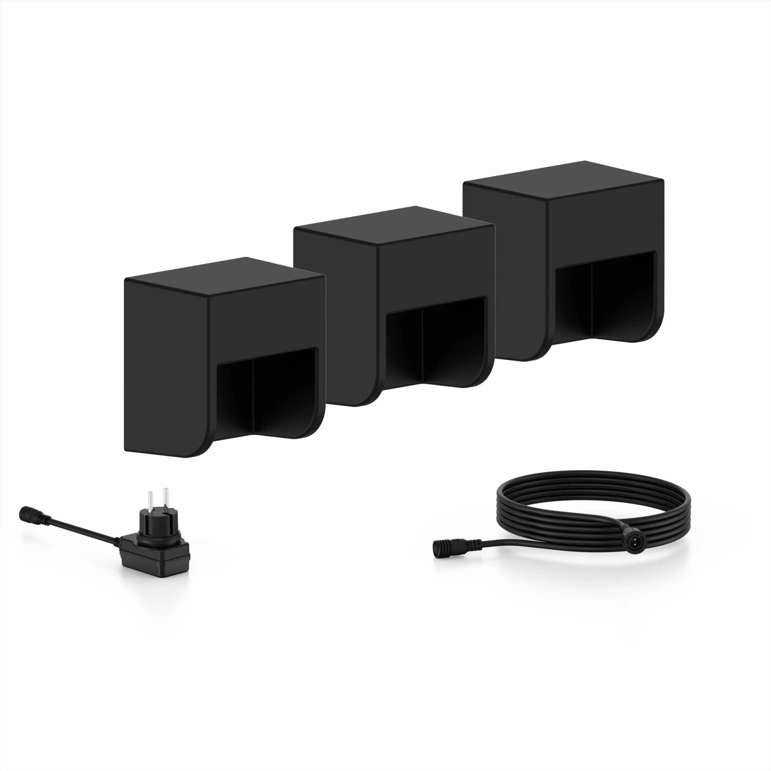 Philips Outdoor-Wandleuchte EU 3er-Set Grits Niedervolt 1,5 W 24 V 2.700 K