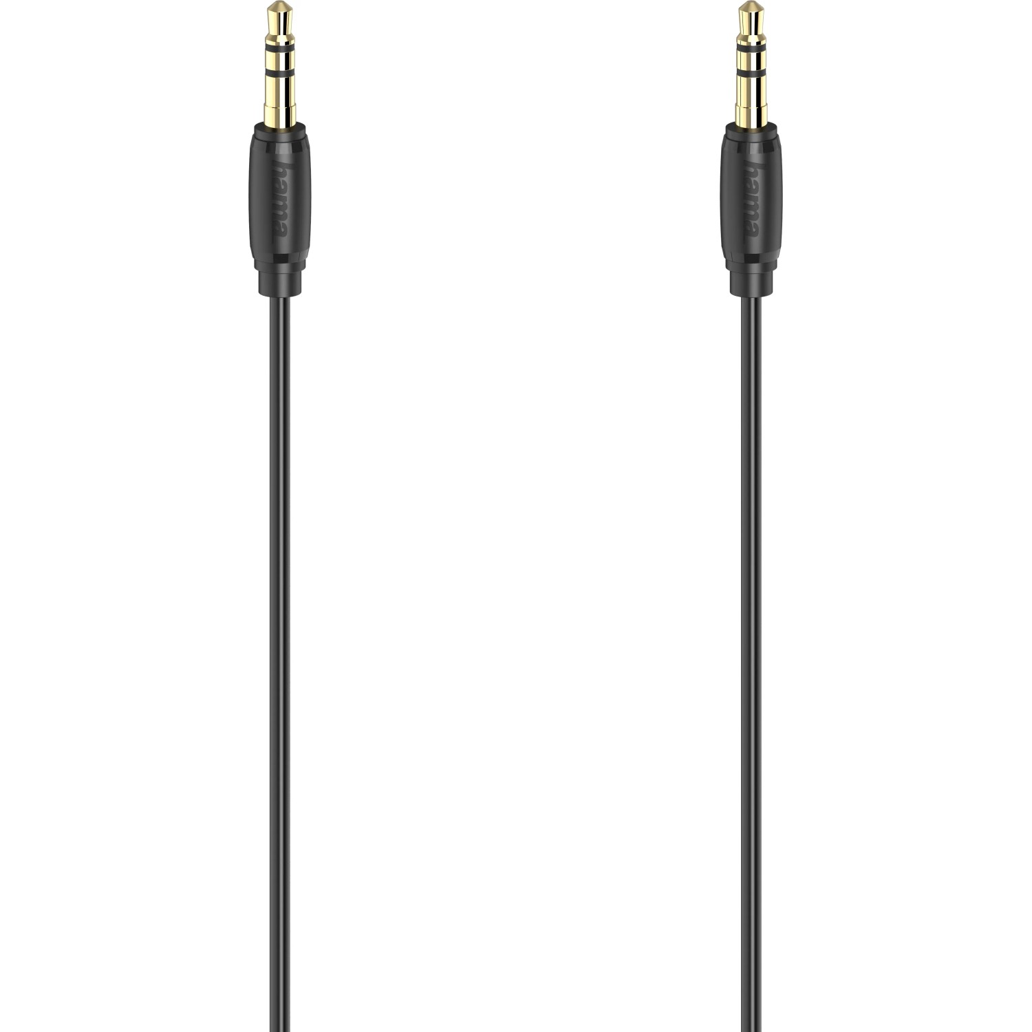 Hama Audio-Kabel 3,5 mm-Klinken-Stecker/Stecker Stereo Ultradünn Schwarz 1,5 m