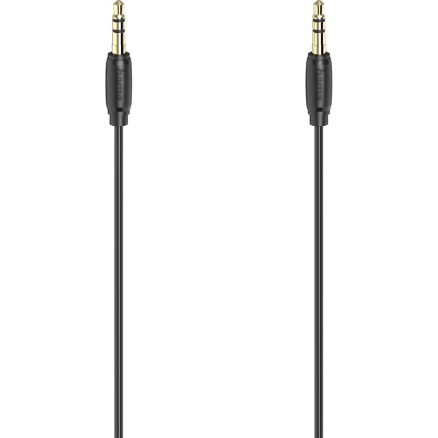 Hama Audio-Kabel 3,5 mm-Klinken-Stecker/Stecker Stereo Ultradünn Schwarz 1,5 m