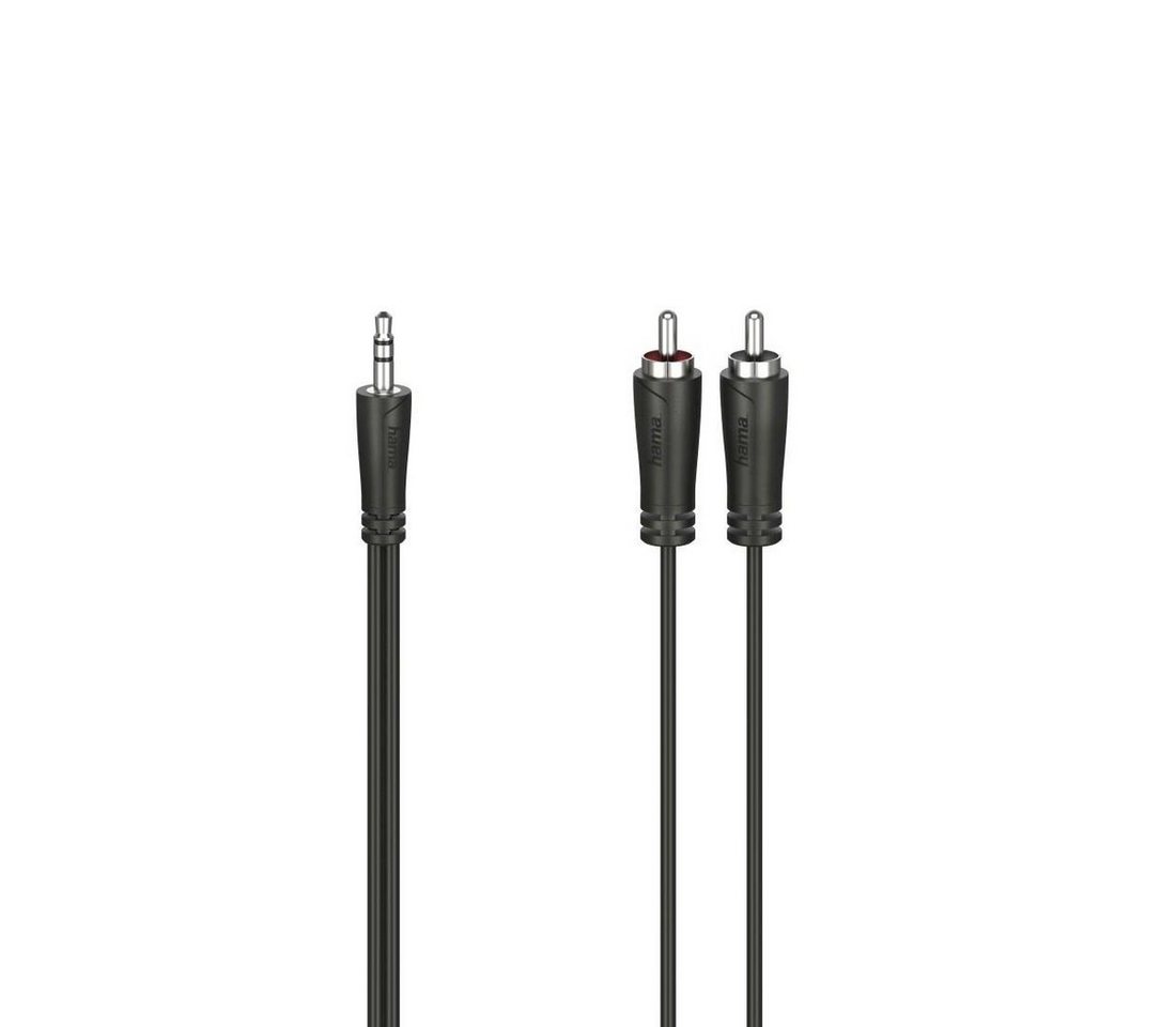 Hama Audio-Kabel 3,5 mm-Klinken-Stecker/2 Cinch-Stecker Stereo Schwarz 1,5 m Bild 2