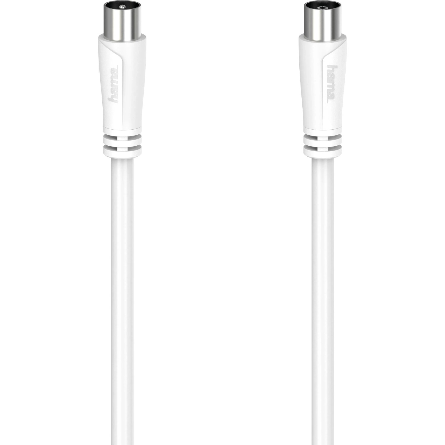 Hama Antennen-Kabel Koax-Stecker/ Koax-Kupplung 90 dB Weiß 20 m