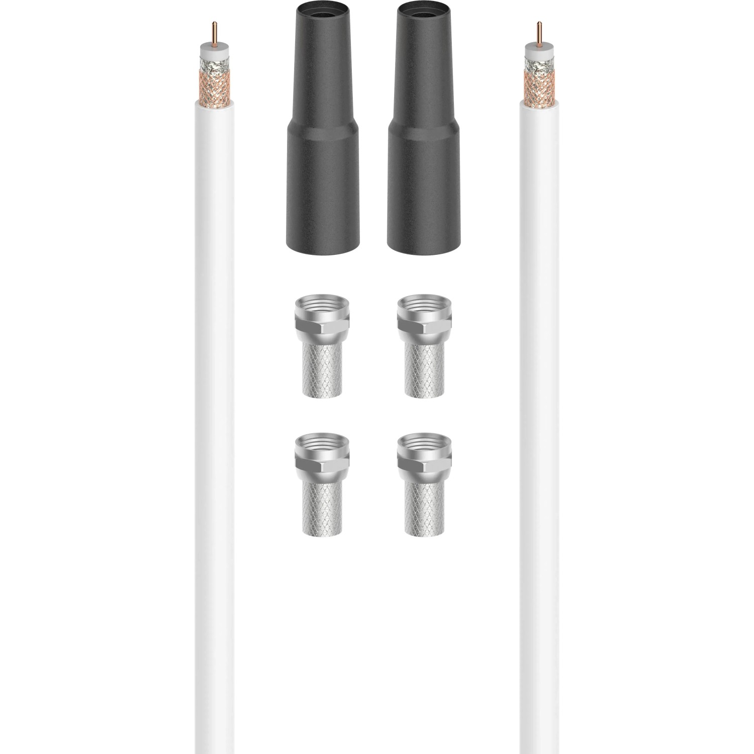 Hama Antennen-Kabel SAT Anschluss-Kit 100 dB 20 m