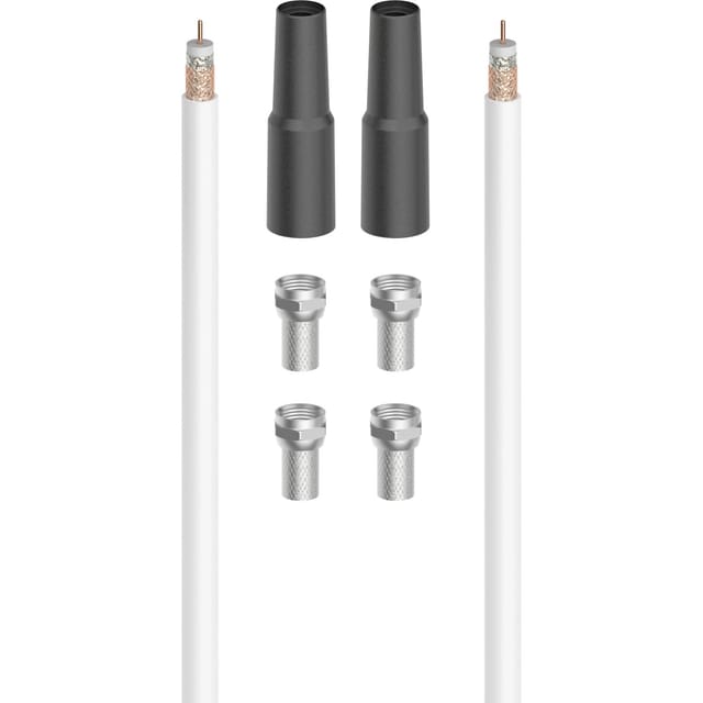 Hama Antennen-Kabel SAT Anschluss-Kit 100 dB 20 m